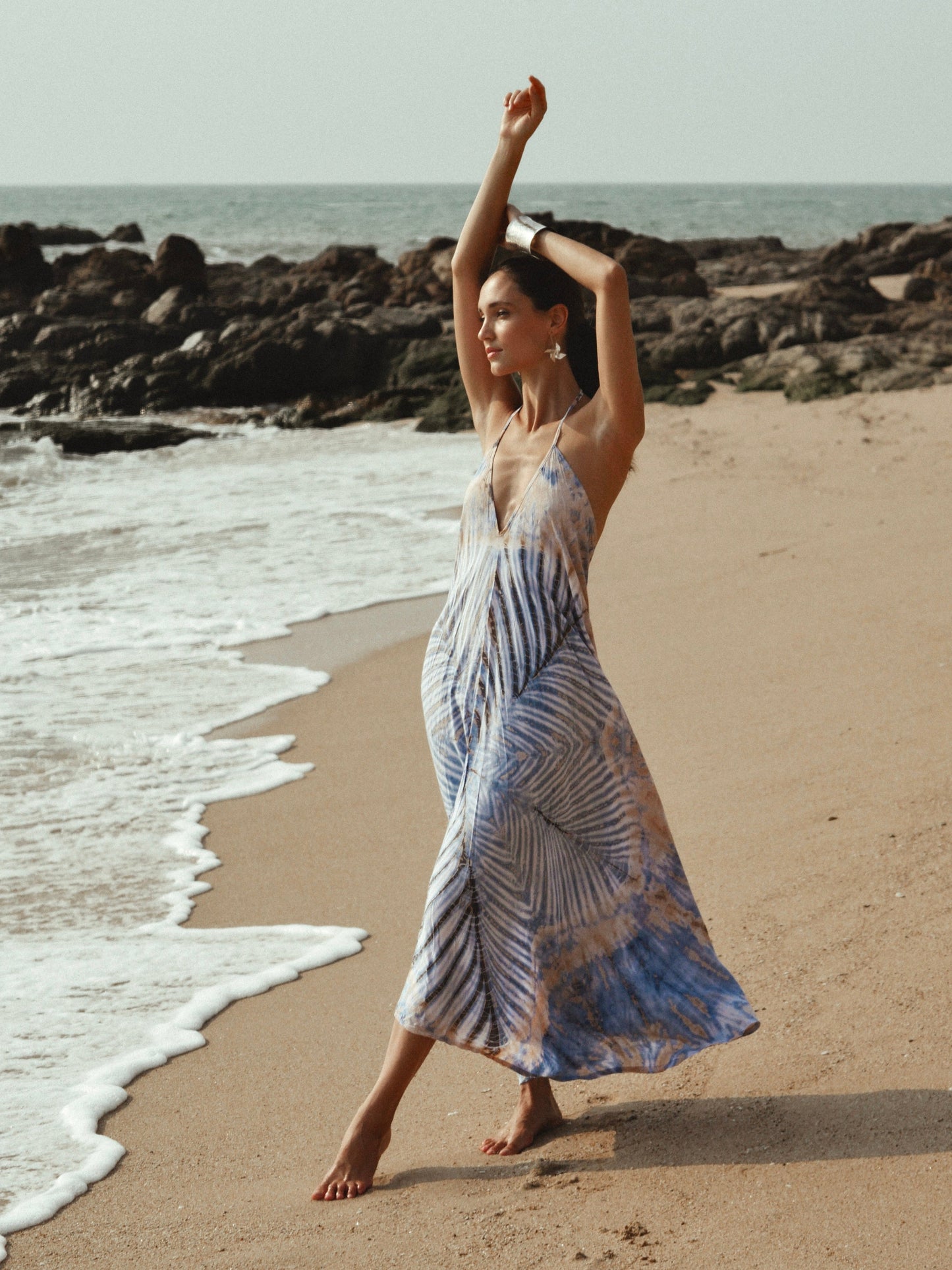 Maxi Vestido Helena Blue Lotus