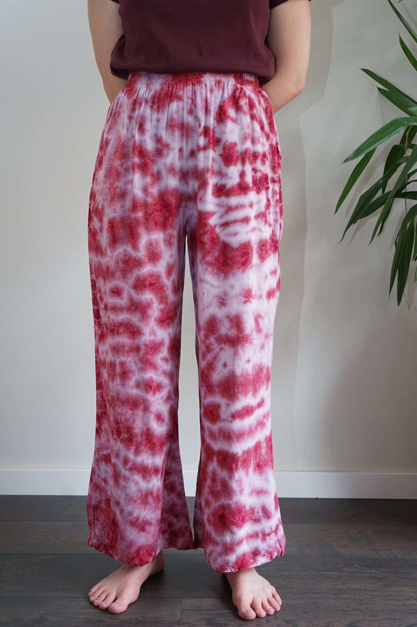 Retro Pink Flared Pants