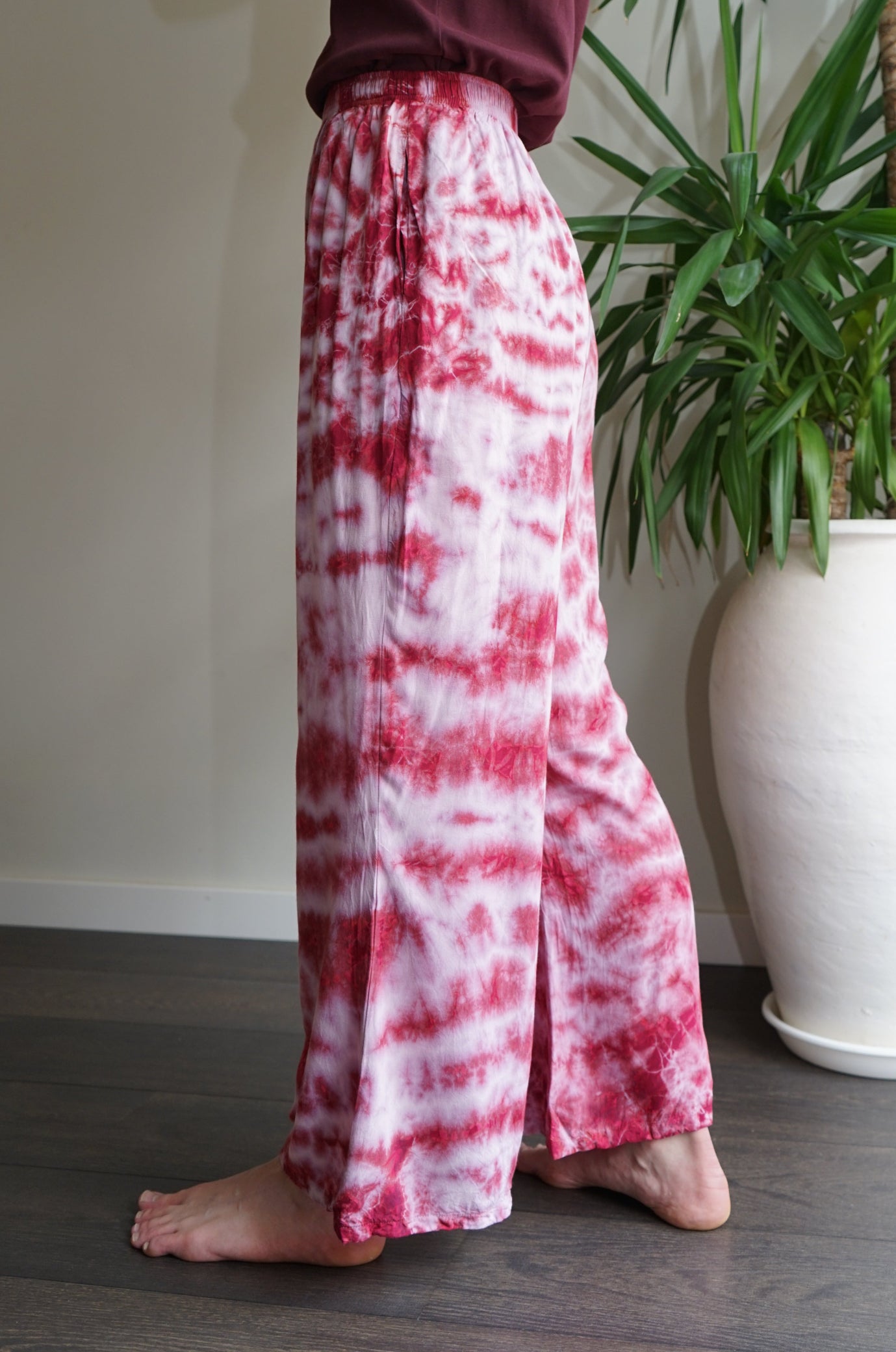 Retro Pink Flared Pants