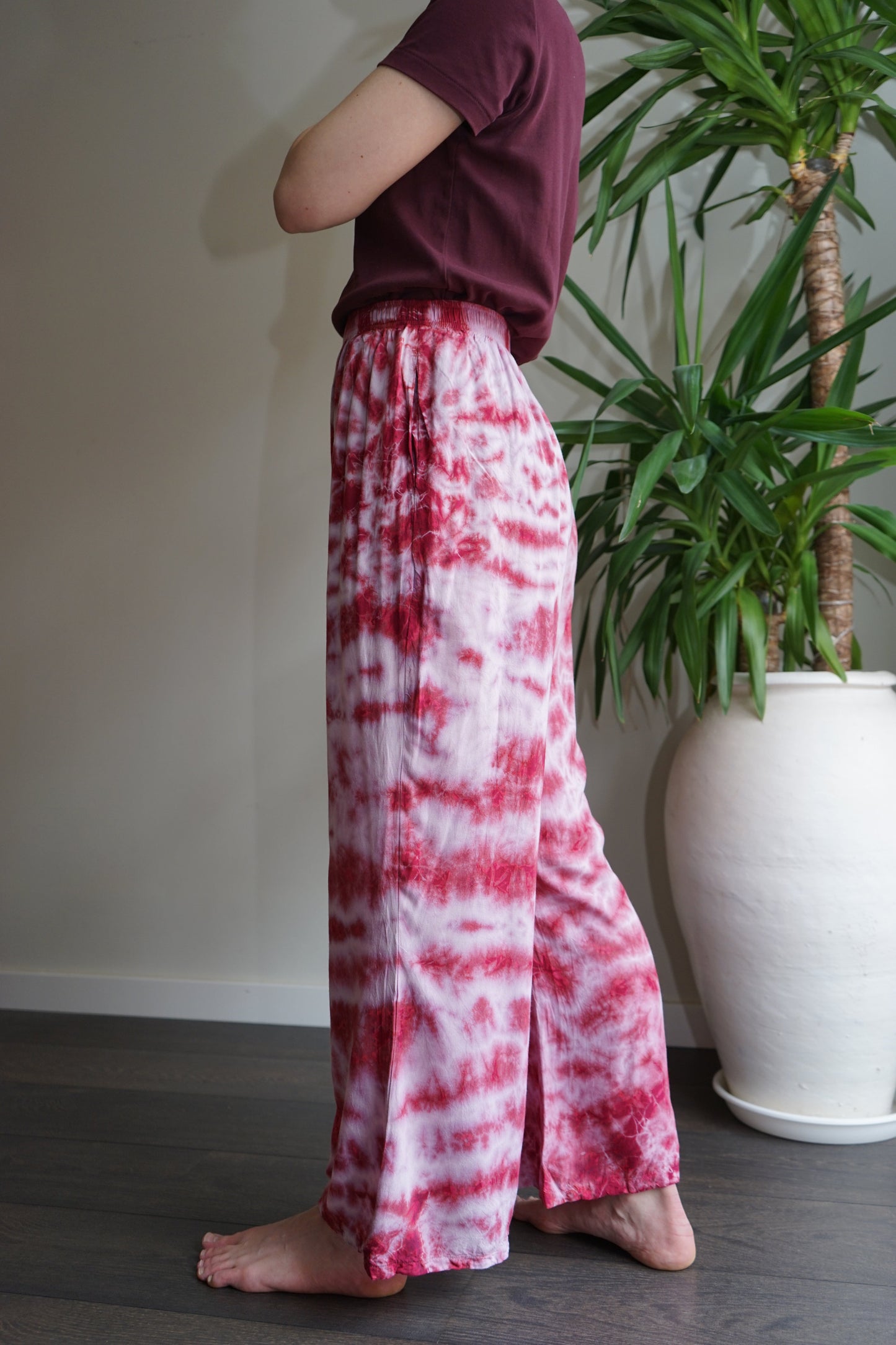 Retro Pink Flared Pants