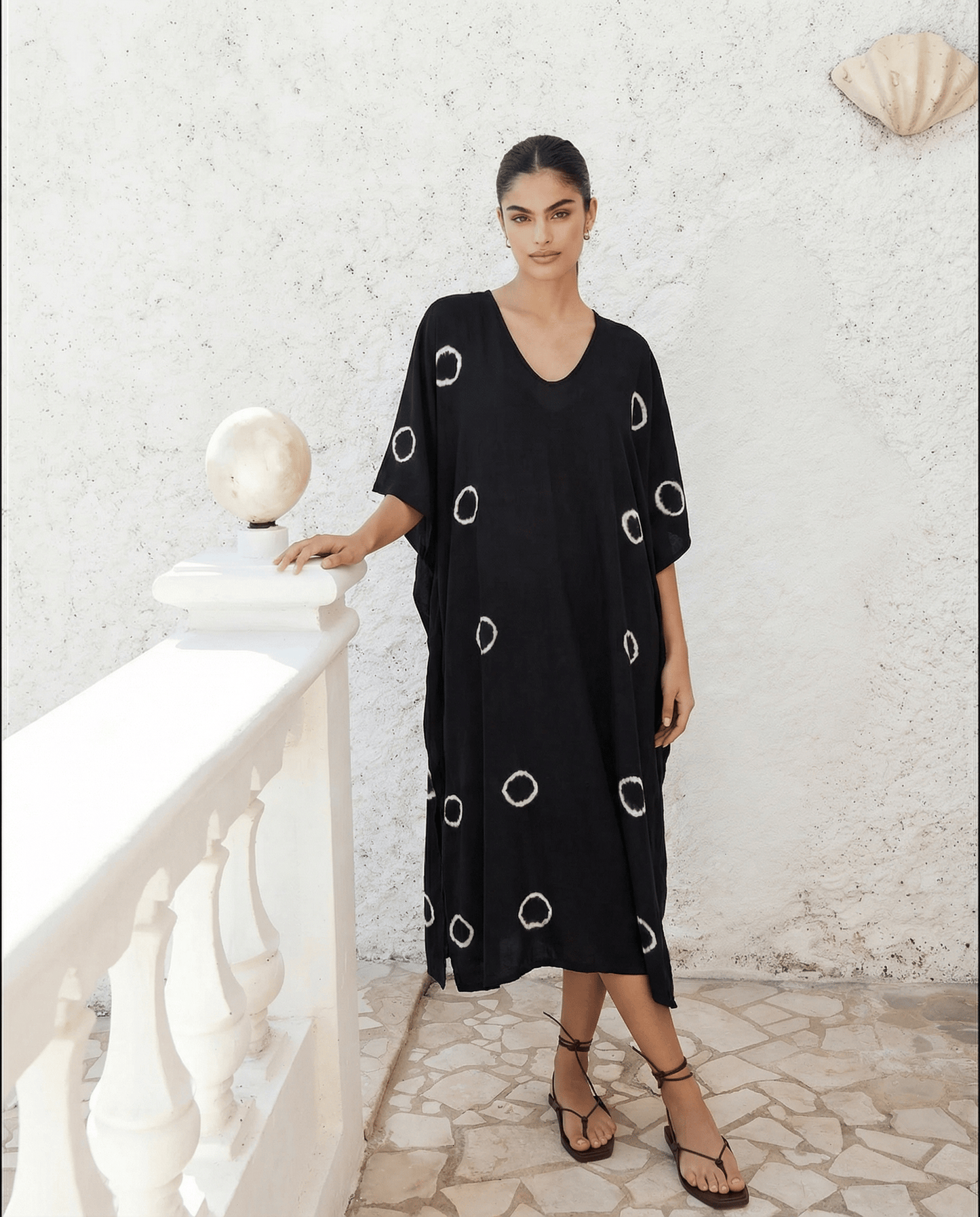 Thai Line — Wholesale Distributor of Exclusive Artisan Fashion. Kaftan Luna Dot — Kaftan
