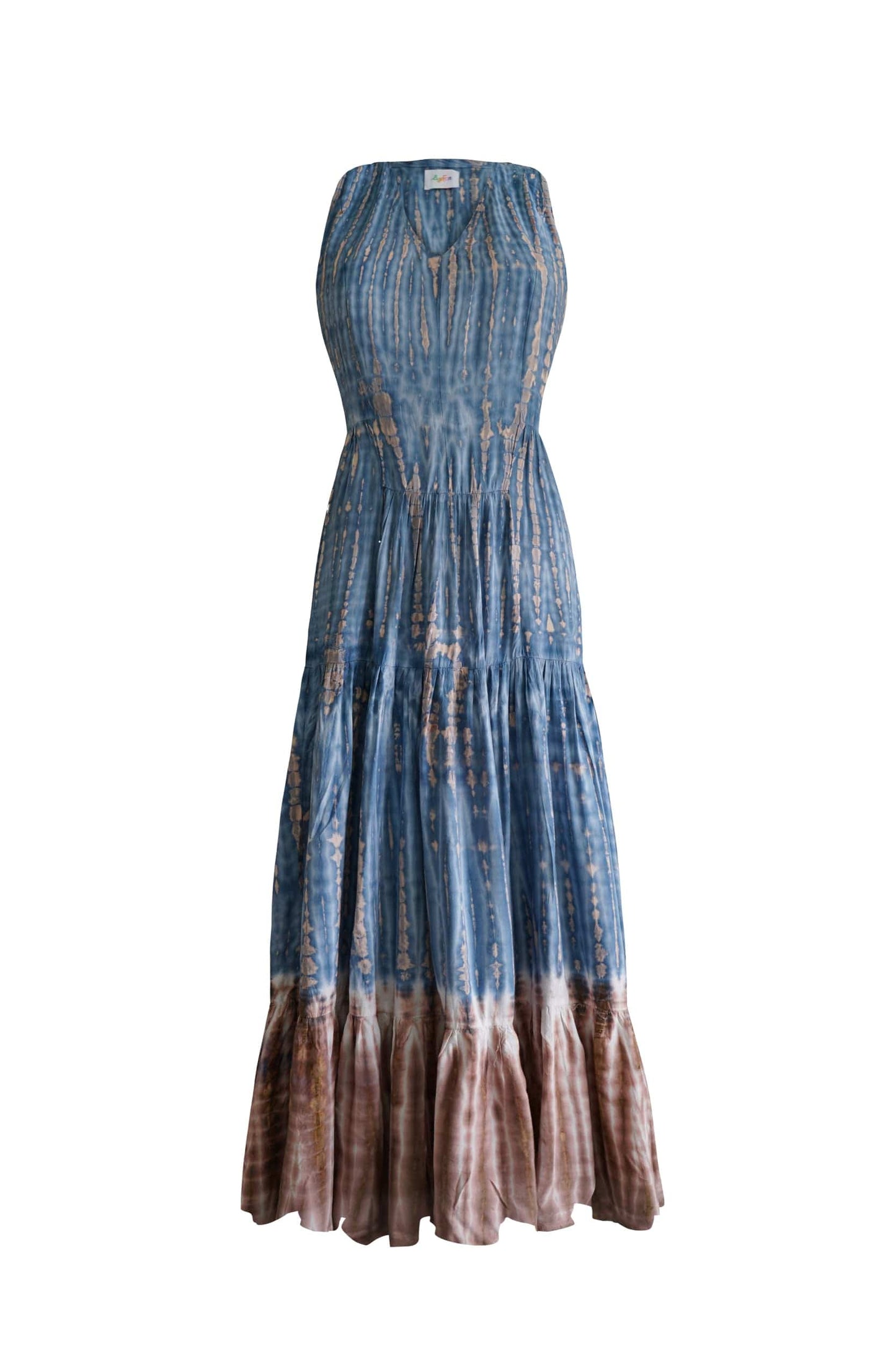 ThaiLine - Importer & Distributor of Artisan Clothing Dress Leena Sky&Sand Maxi Dress
