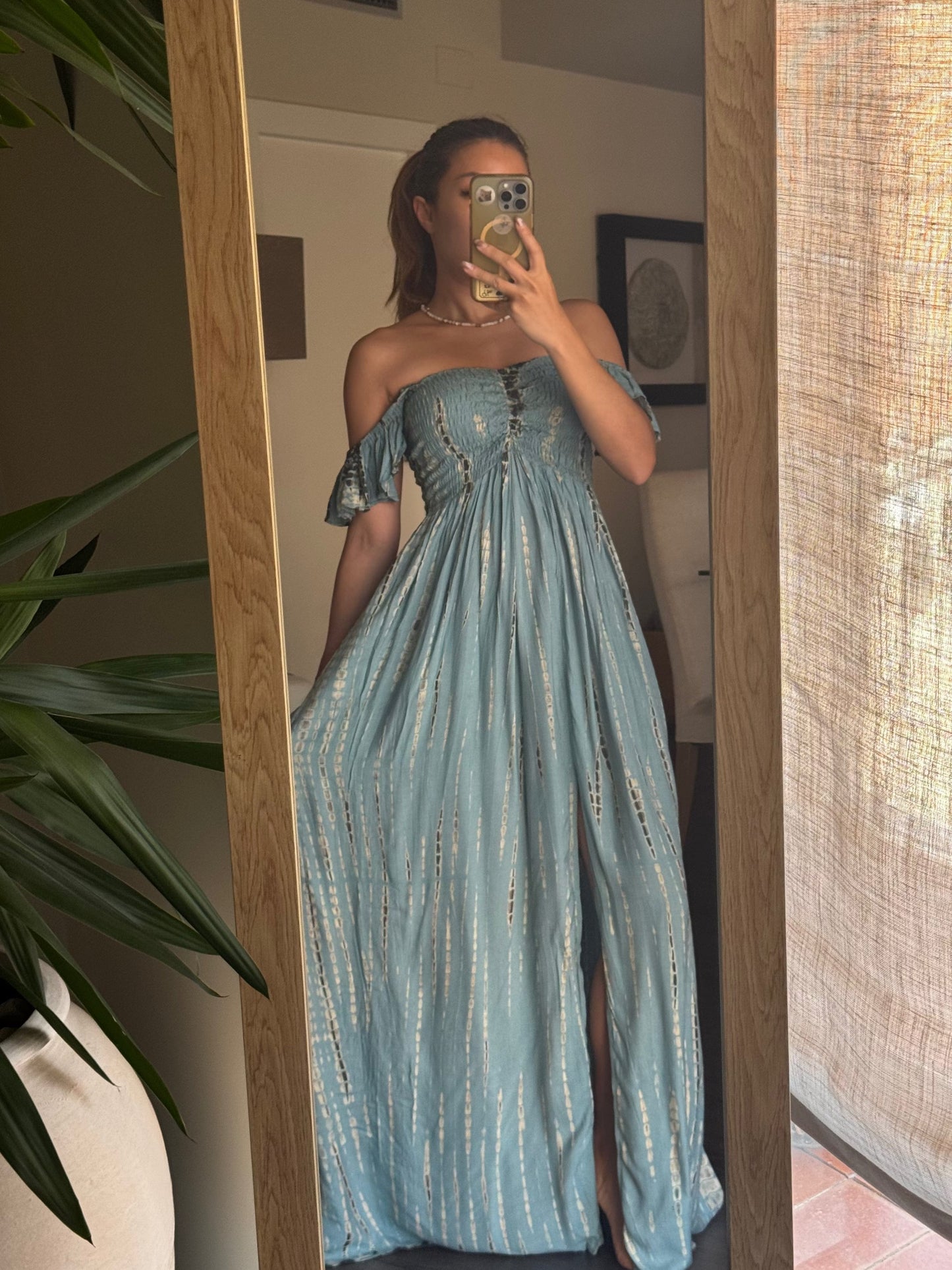ThaiLine - Importer & Distributor of Artisan Clothing Dress Milly Sapphire Dress