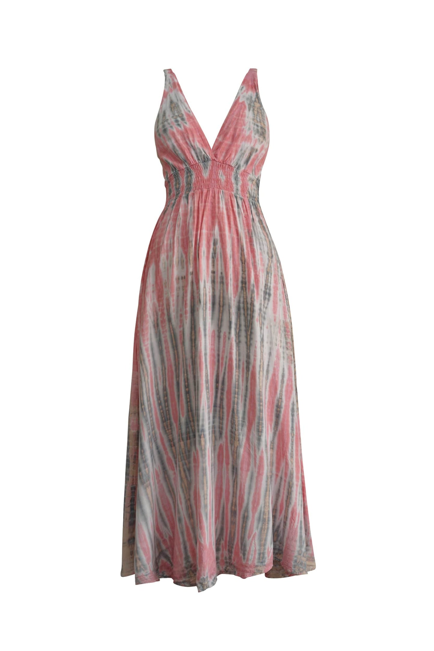 ThaiLine - Importer & Distributor of Artisan Clothing Dress Sienna Coral Maxi Dress