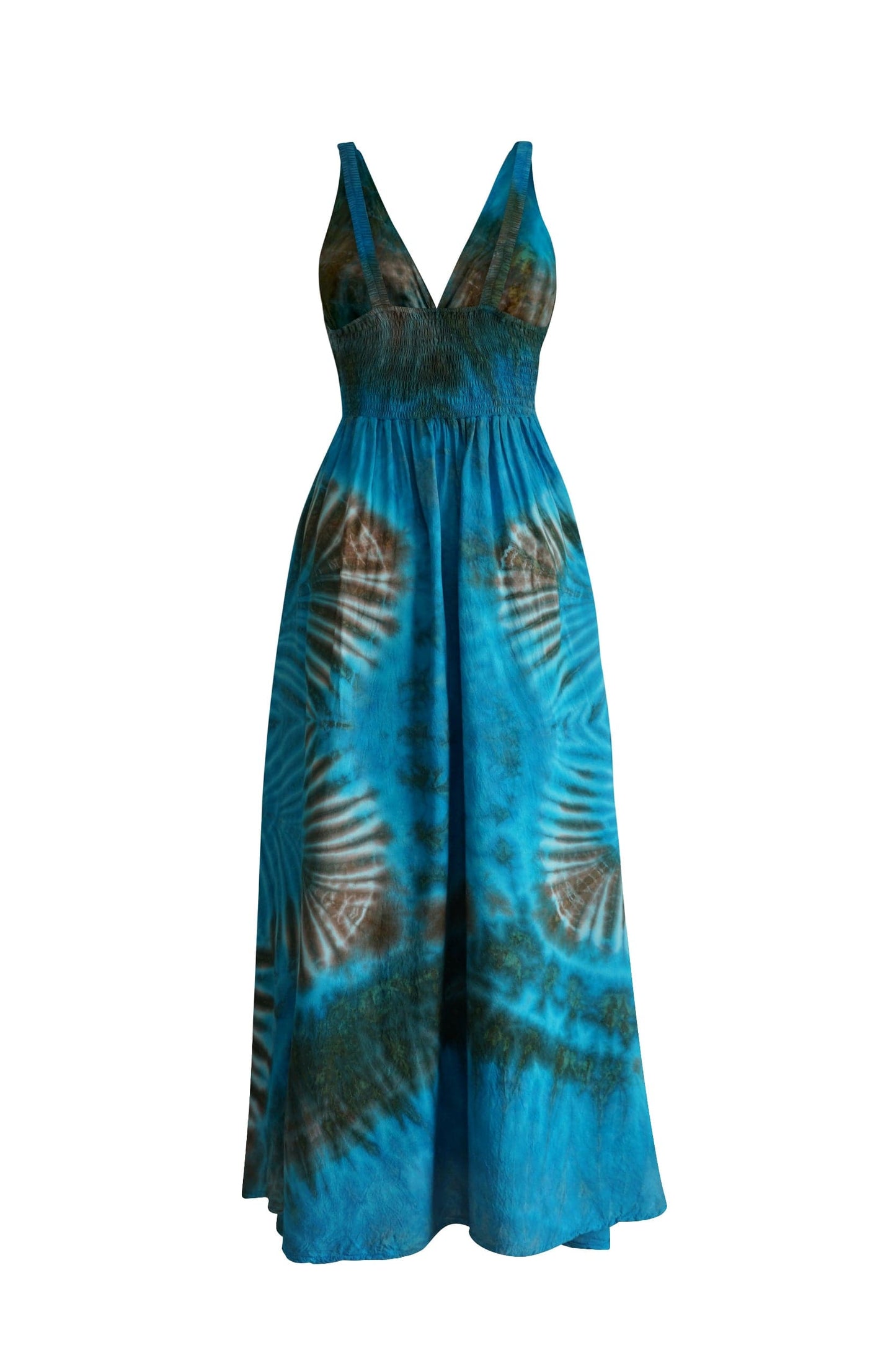 ThaiLine - Importer & Distributor of Artisan Clothing Dress Sienna Ocean Maxi Dress