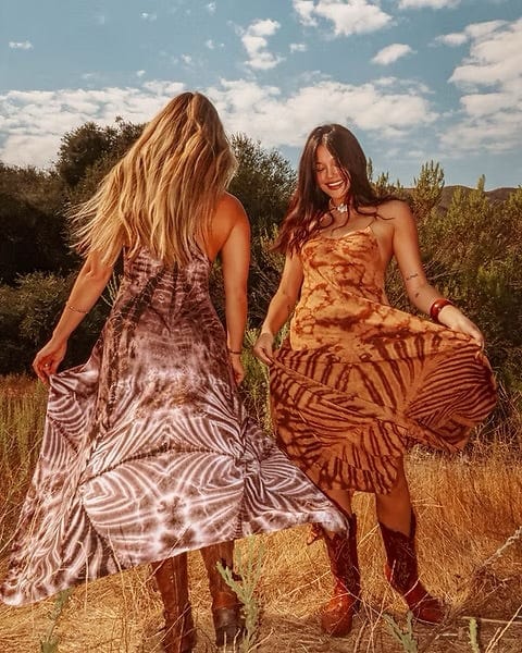 ThaiLine - Importer & Distributor of Artisan Clothing Dress Sunset Maxi Dress