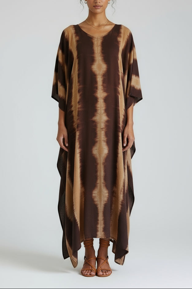 ThaiLine - Importer & Distributor of Artisan Clothing Kaftan Kaftan Olimpia Brown