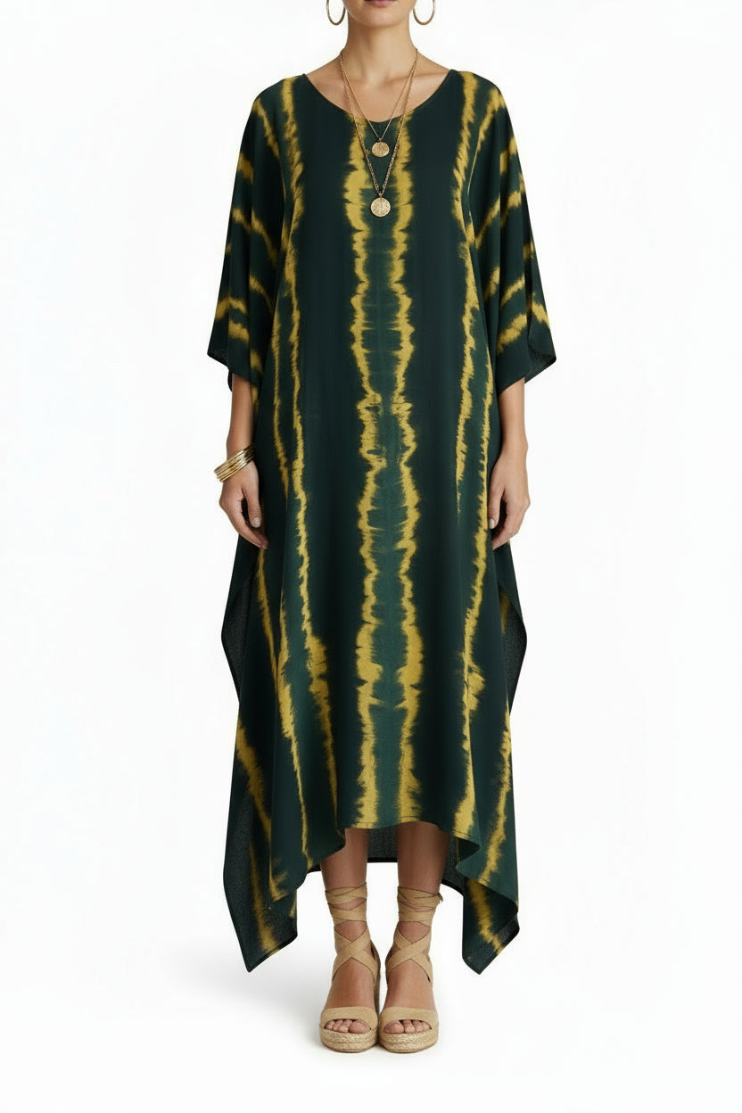 ThaiLine - Importer & Distributor of Artisan Clothing Kaftan Kaftan Olimpia Green