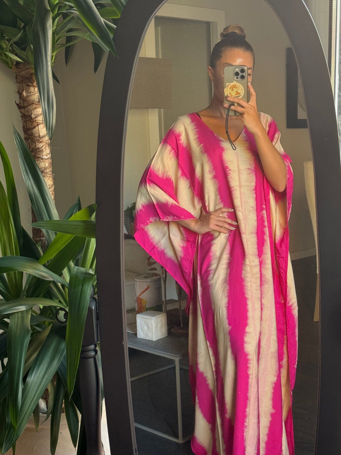 ThaiLine - Importer & Distributor of Artisan Clothing Kaftan Kaftan Olimpia Pink