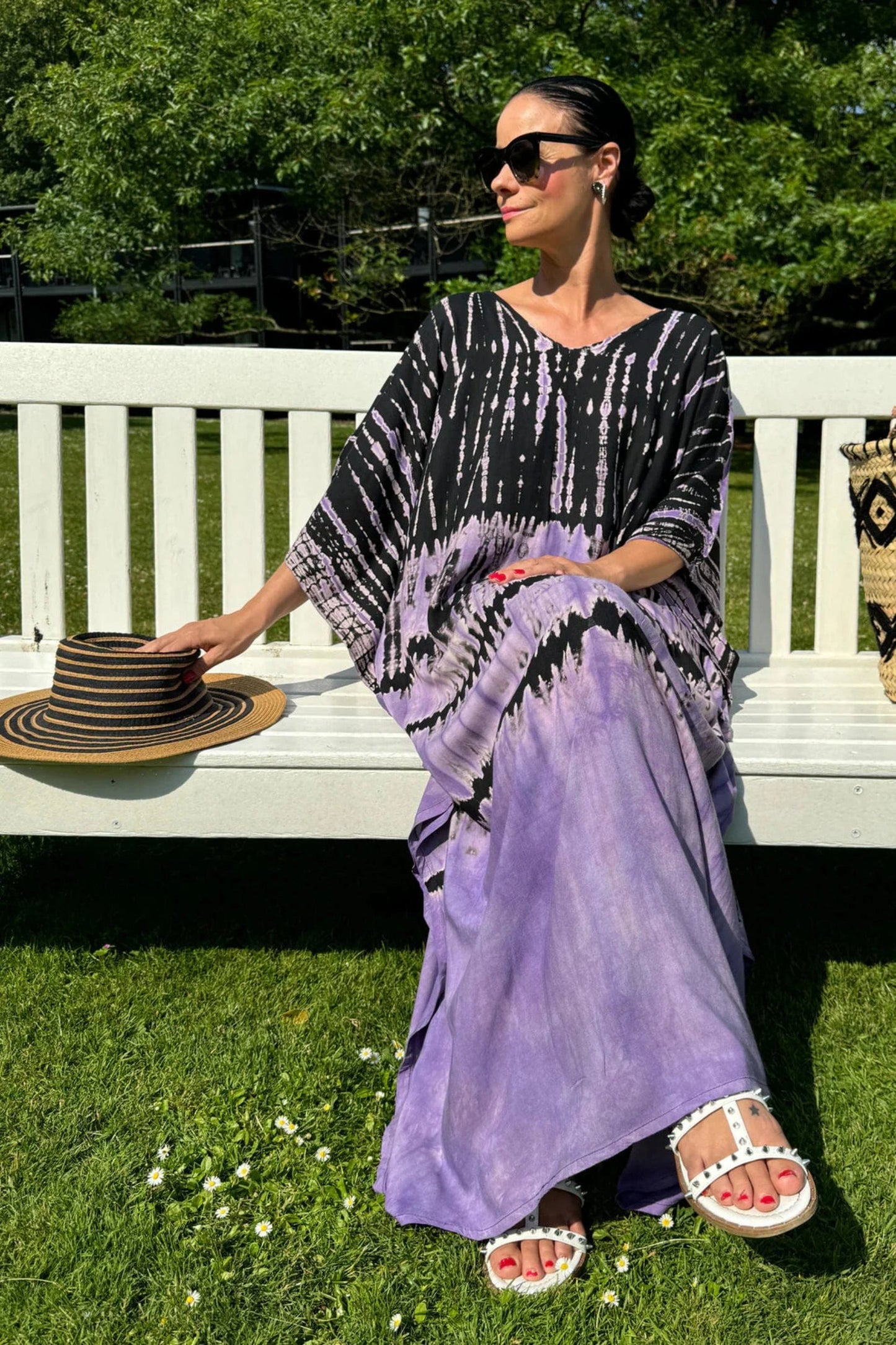 ThaiLine - Importer & Distributor of Artisan Clothing Kaftan Kaftan Rain Violet