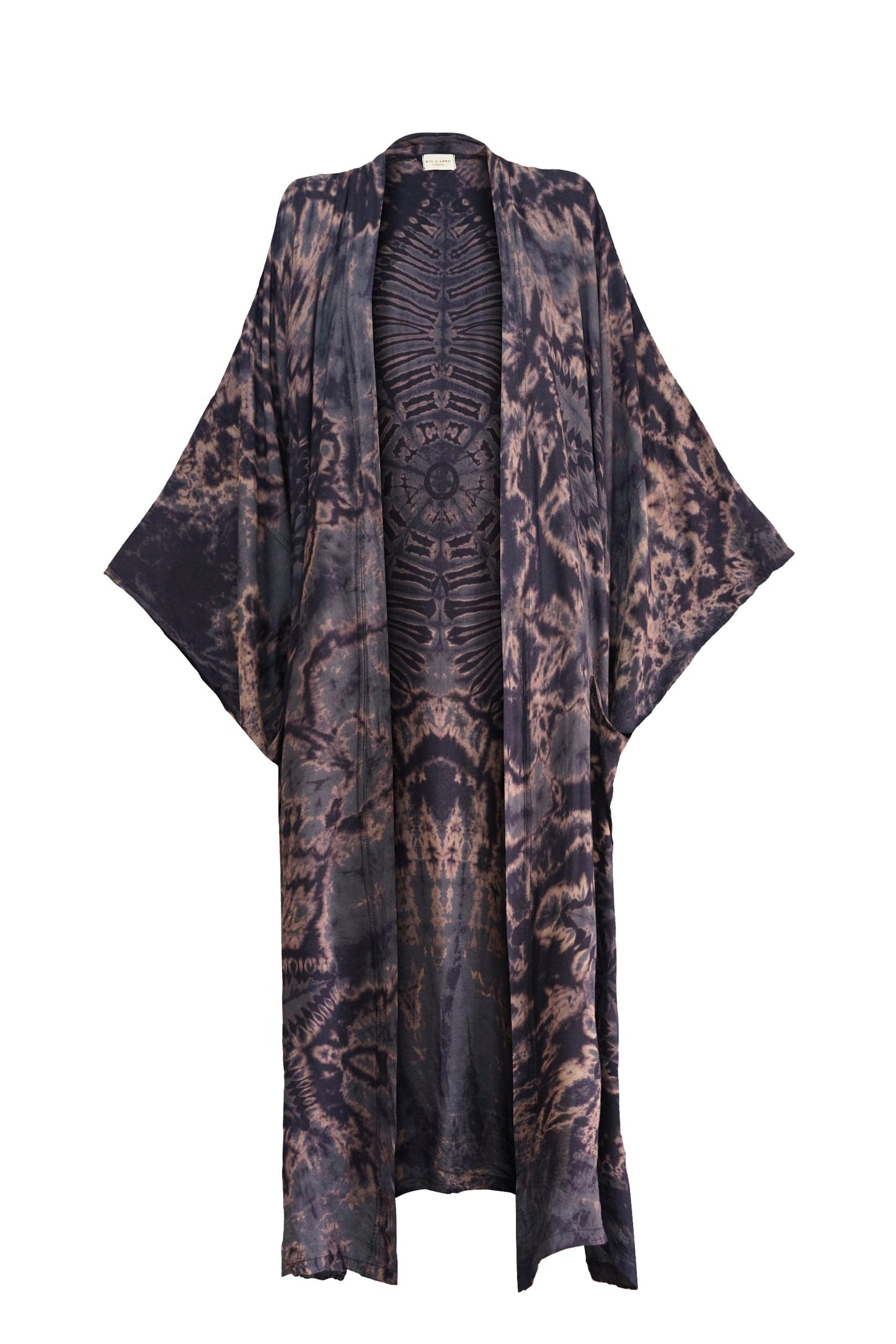 ThaiLine - Importer & Distributor of Artisan Clothing Kimono Maxi Kimono Blueberry