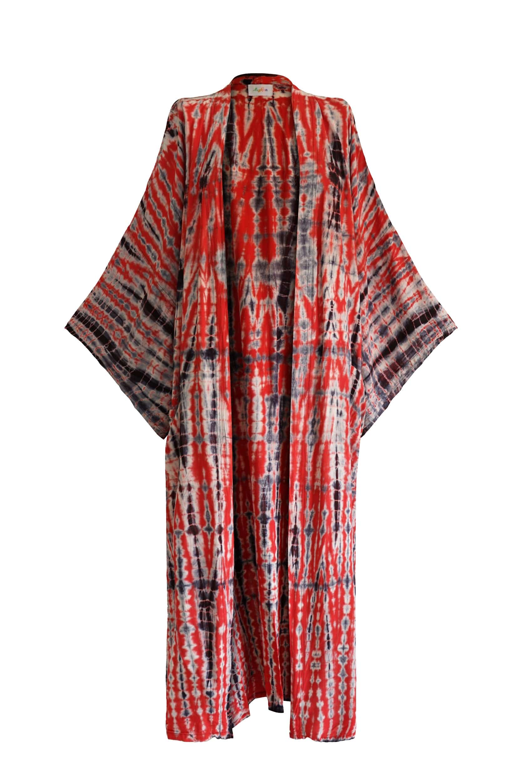 ThaiLine - Importer & Distributor of Artisan Clothing Kimono Maxi Kimono Chili