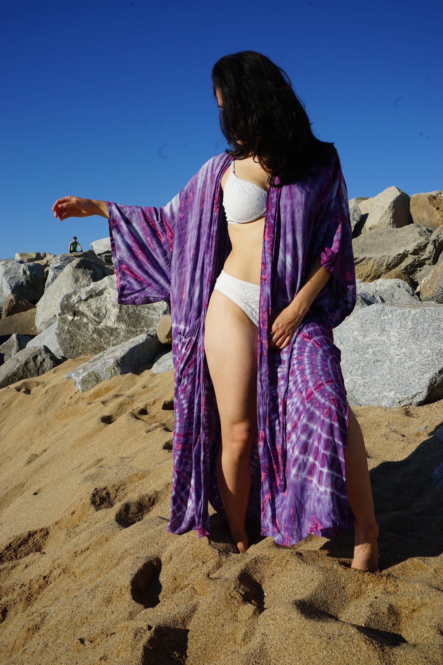 ThaiLine - Importer & Distributor of Artisan Clothing Kimono Maxi Kimono Lavender