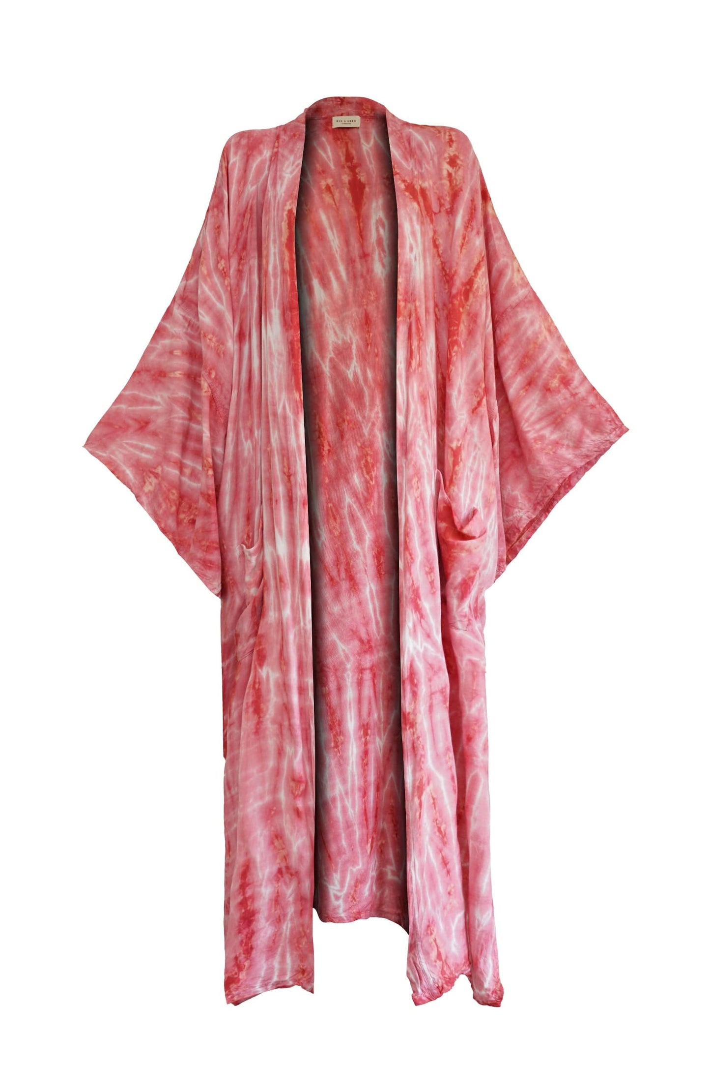 ThaiLine - Importer & Distributor of Artisan Clothing Kimono Maxi Kimono Pink Marble