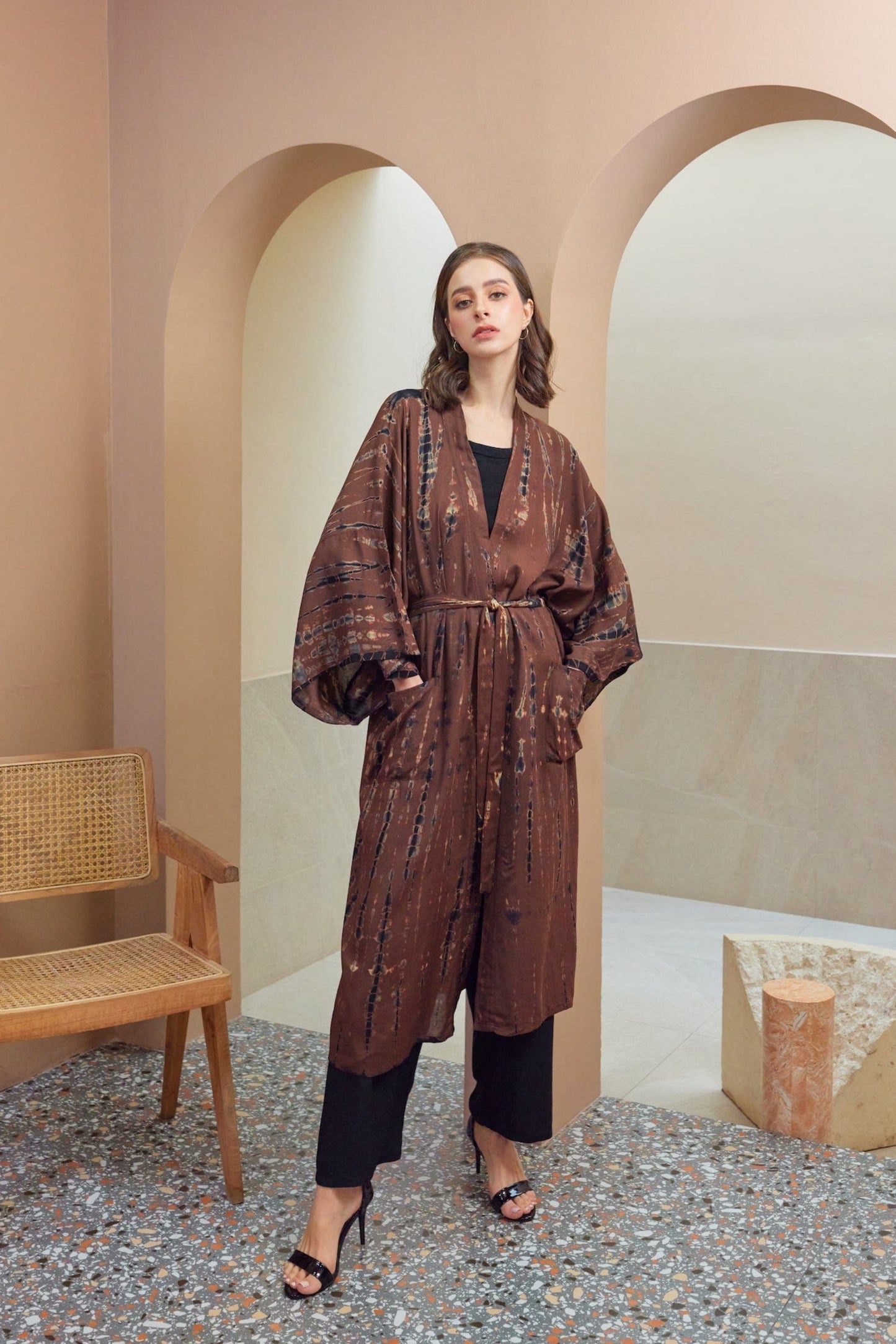 ThaiLine - Importer & Distributor of Artisan Clothing Kimono Maxi Kimono Tierra