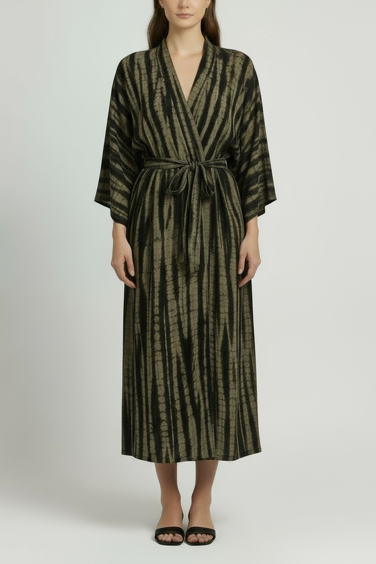 ThaiLine - Importer & Distributor of Artisan Clothing Kimono Maxi Kimono Zebra