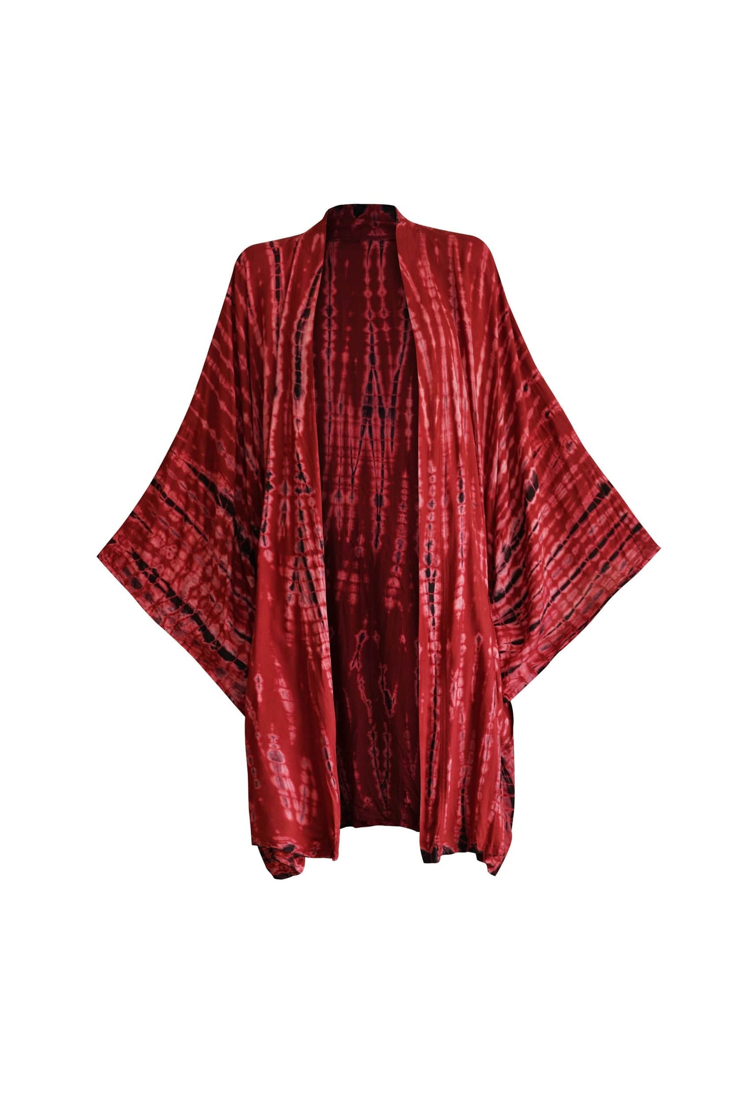 ThaiLine - Importer & Distributor of Artisan Clothing Kimono Midi Kimono Tomato