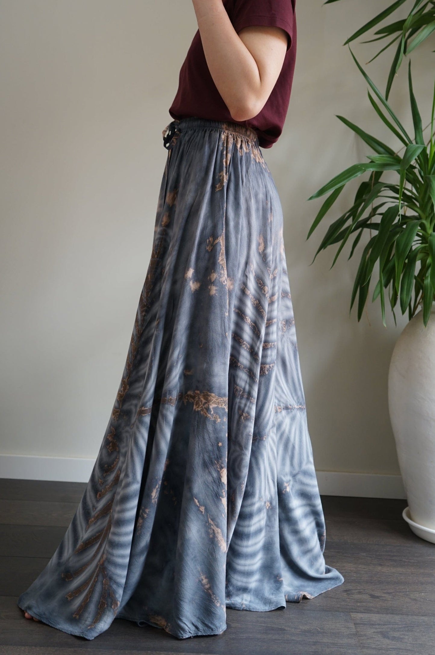 ThaiLine - Importer & Distributor of Artisan Clothing pants Palazzo Sea smoke Pants