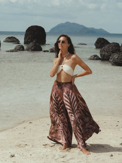 Palazzo Brown Pants