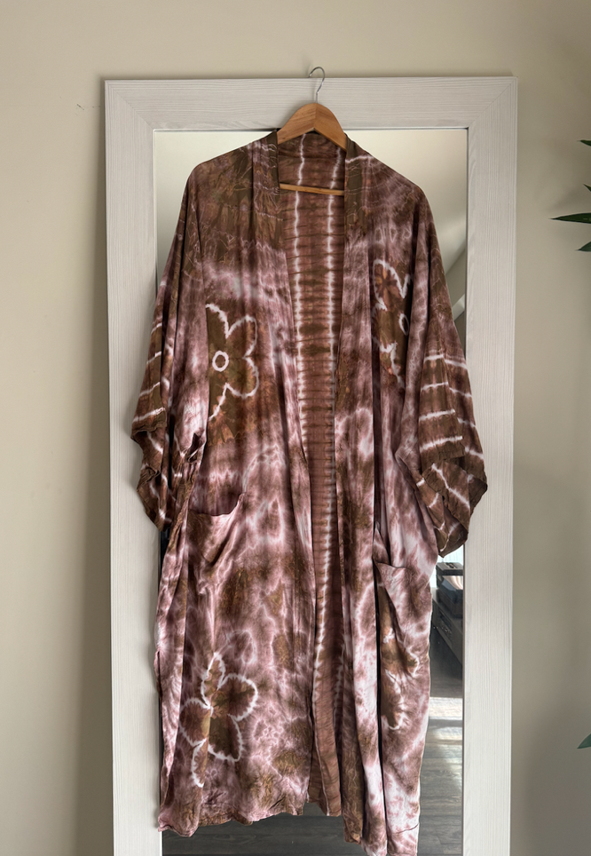 Maxi Kimono Brown Cotton Candy