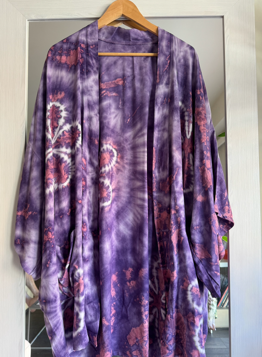 Maxi Kimono Violet Cotton Candy