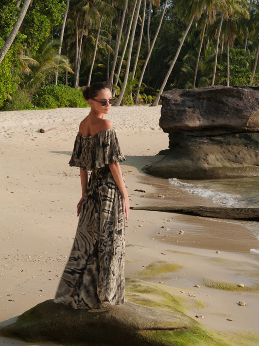 Maxi Vestido Samui Zebra