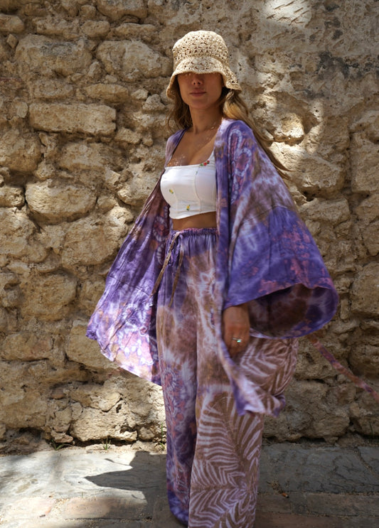 Midi Kimono Violet Cotton Candy TT