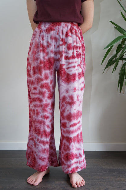 Retro Pink Flared Pants