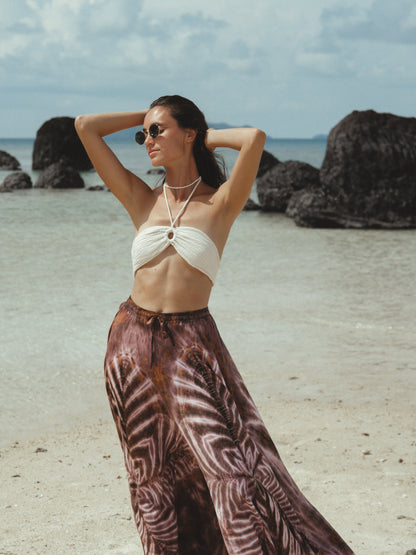Palazzo Brown Pants