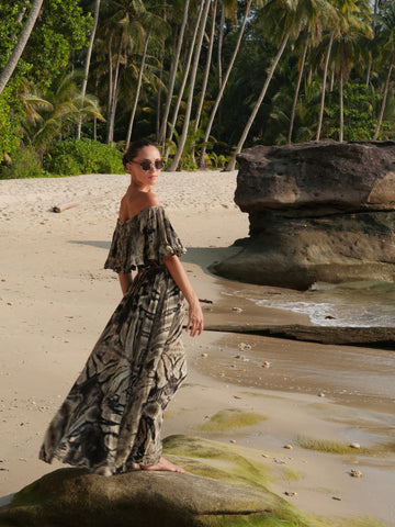 Samui Zebra Maxi Dress