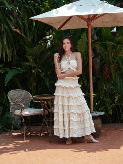 byFon – Exclusively Hand-Dyed Clothing, Ethically Made. Skirt Sand Bloom  — Skirt