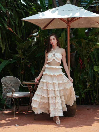 byFon – Exclusively Hand-Dyed Clothing, Ethically Made. Skirt Sand Bloom  — Skirt