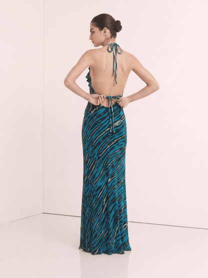 Thai Line — Exclusive Artisan Fashion. Dress Teal — Prado