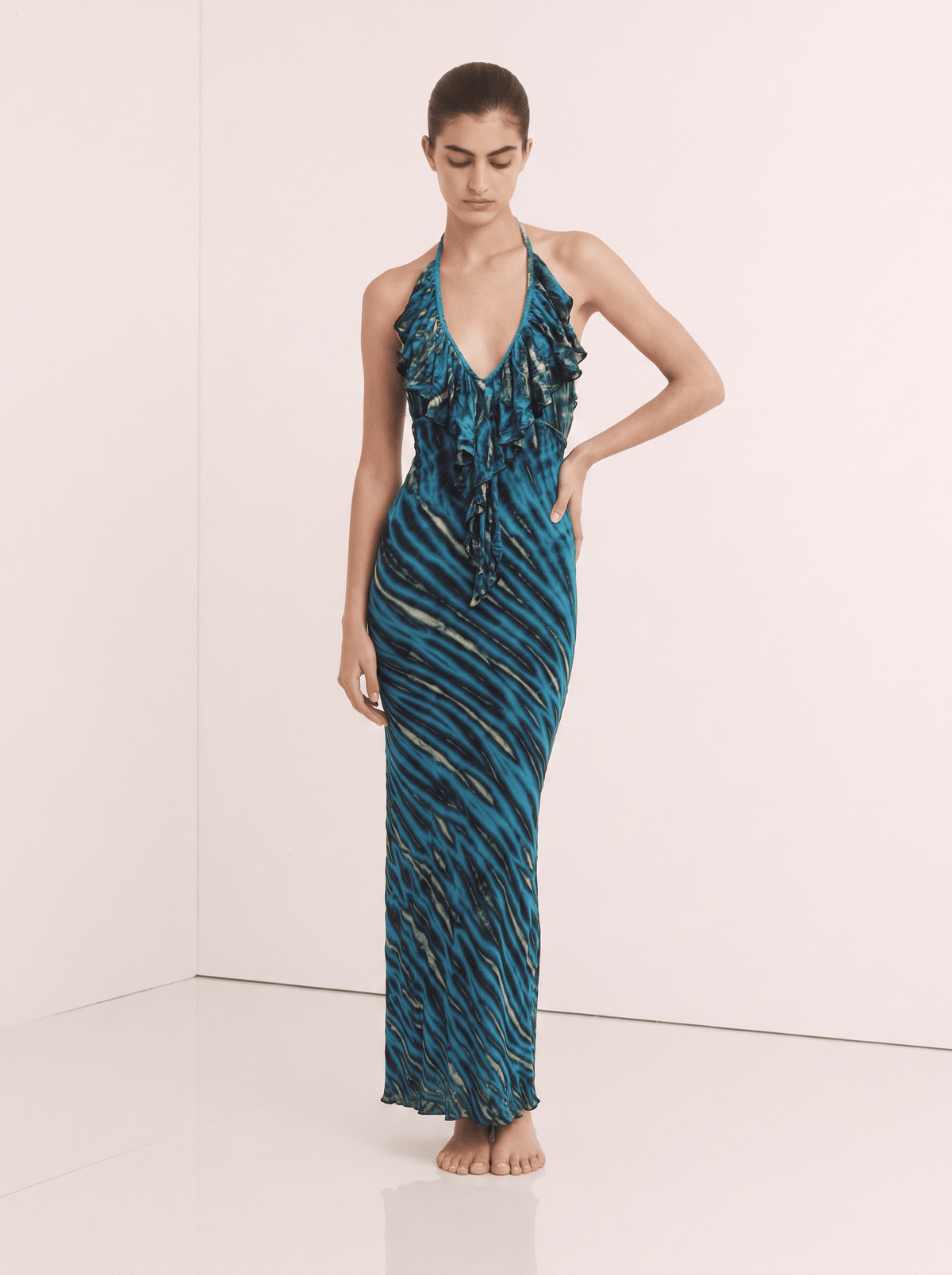 Thai Line — Exclusive Artisan Fashion. Dress Teal — Prado