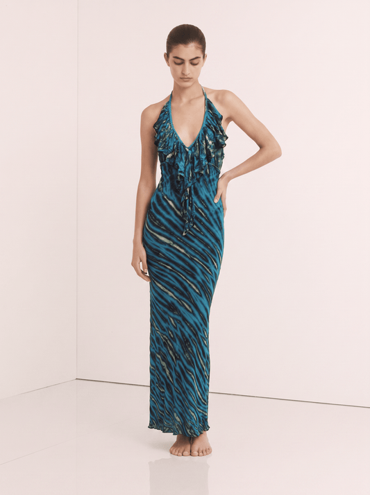 Thai Line — Exclusive Artisan Fashion. Dress Teal — Prado
