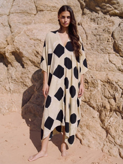 Thai Line — Exclusive Artisan Fashion. Kaftan Gambit — Itajime
