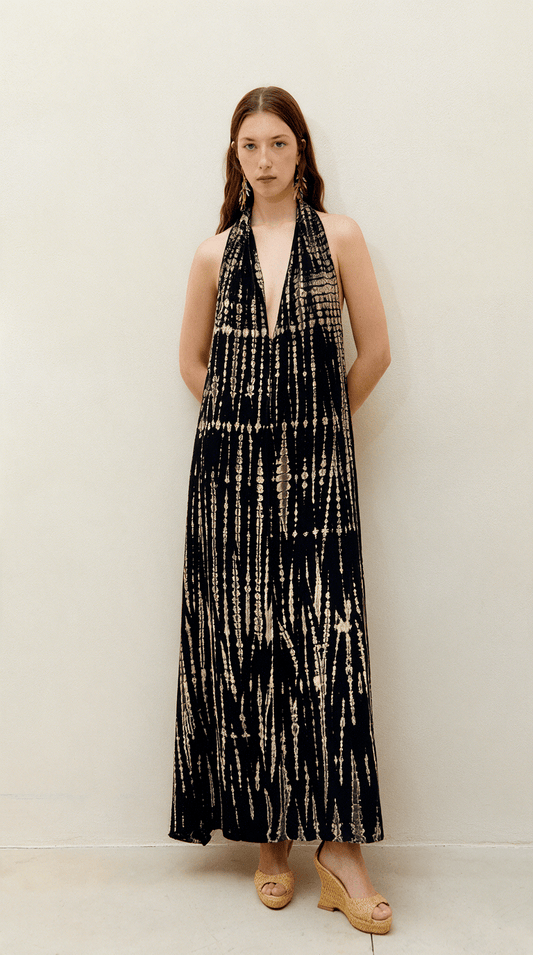 Deia maxi dress, hand tie-dyed – Thai Line