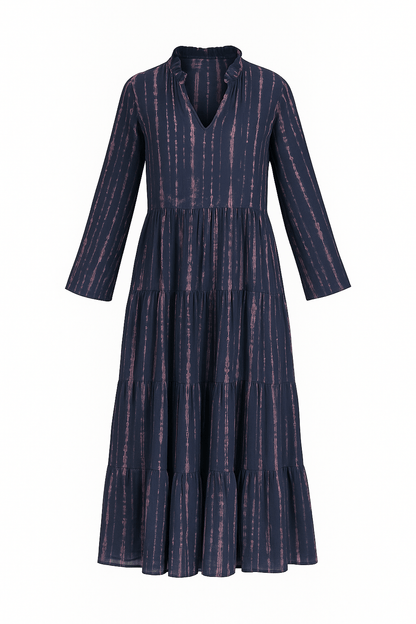 Thai Line — Wholesale Distributor of Exclusive Artisan Fashion. Dress Merida Azure maxi dress