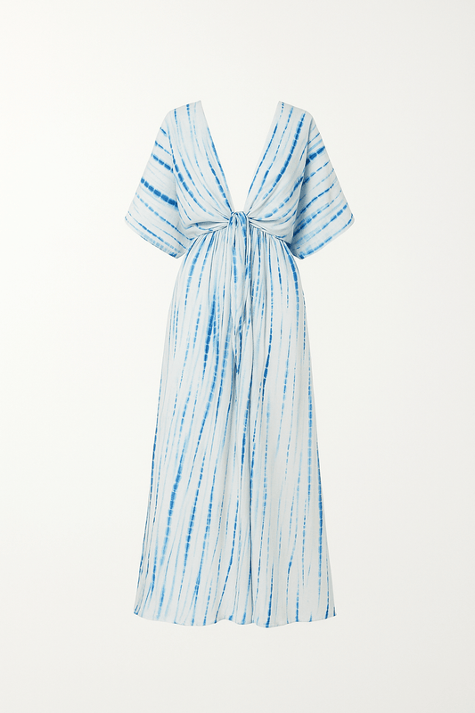 Thai Line — Wholesale Distributor of Exclusive Artisan Fashion. Dress Sahara Indigo Dress