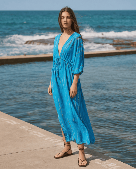 Thai Line — Wholesale Distributor of Exclusive Artisan Fashion. Dress Sahara — Ocean