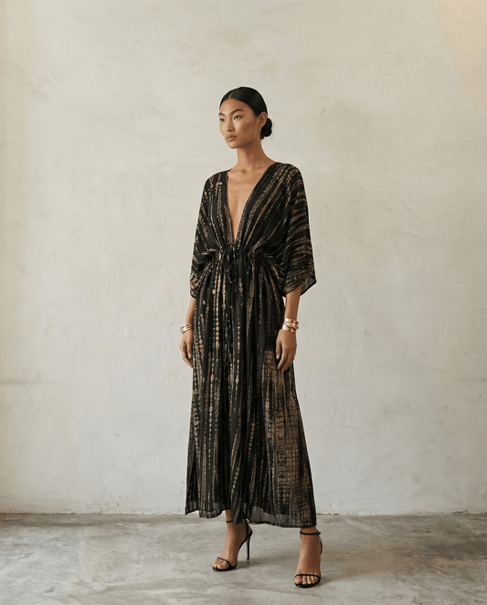 Thai Line — Wholesale Distributor of Exclusive Artisan Fashion. Dress Sahara — Zebra