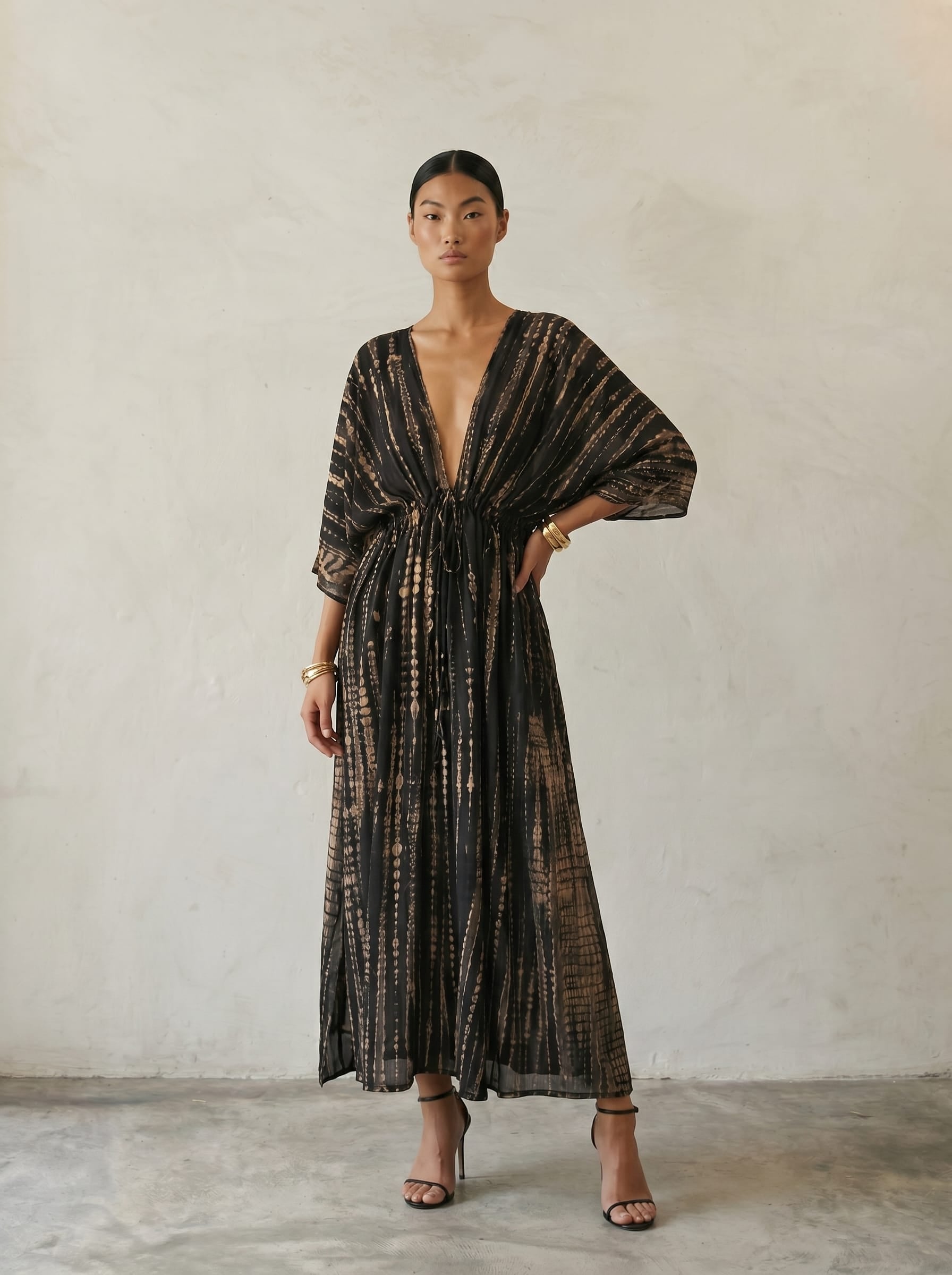 Thai Line — Wholesale Distributor of Exclusive Artisan Fashion. Dress Sahara — Zebra