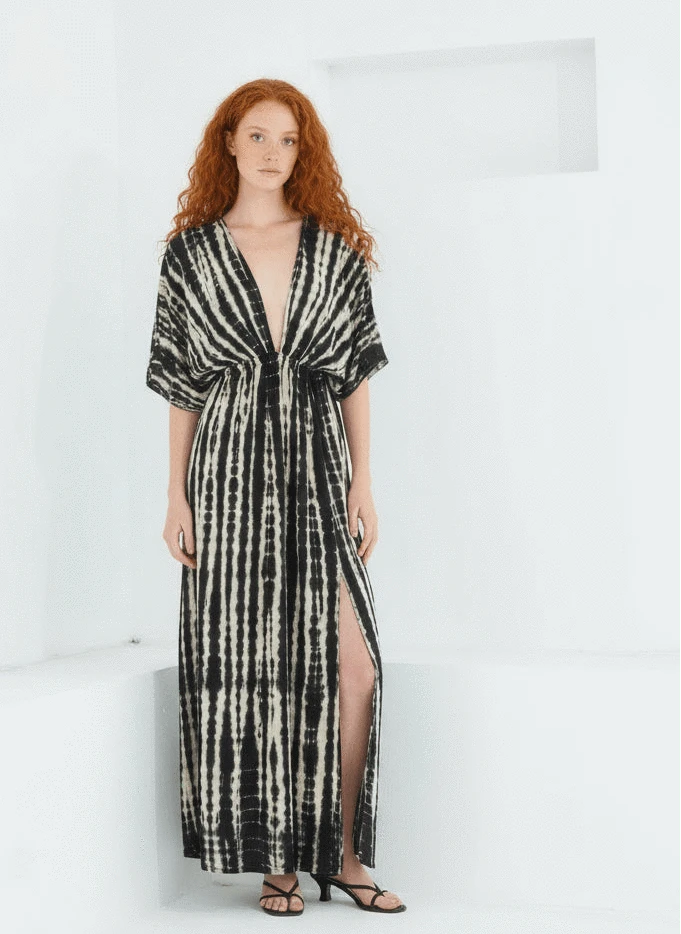 Thai Line — Wholesale Distributor of Exclusive Artisan Fashion. Dress Sahara Zebra Dress