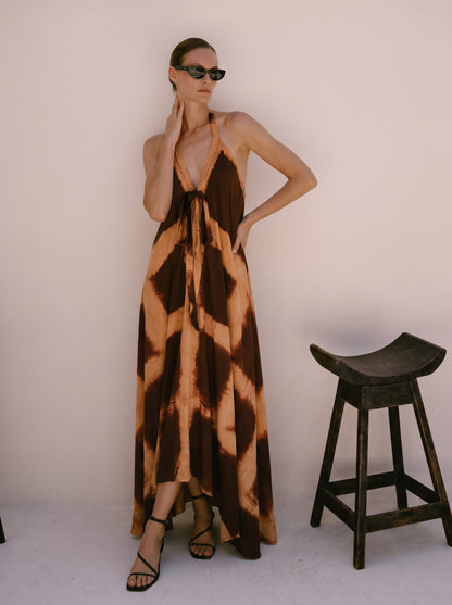 Thai Line — Wholesale Distributor of Exclusive Artisan Fashion. Dress Tierra — Criss Cross