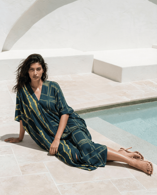 Thai Line — Wholesale Distributor of Exclusive Artisan Fashion. Kaftan Agate — Itajime