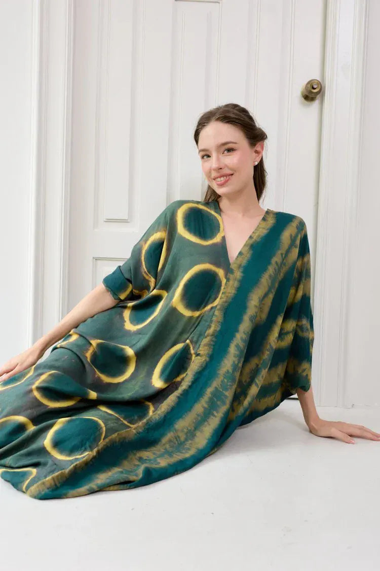 Thai Line — Wholesale Distributor of Exclusive Artisan Fashion. Kaftan Jade — Itajime