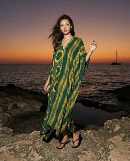Thai Line — Wholesale Distributor of Exclusive Artisan Fashion. Kaftan Jade — Itajime