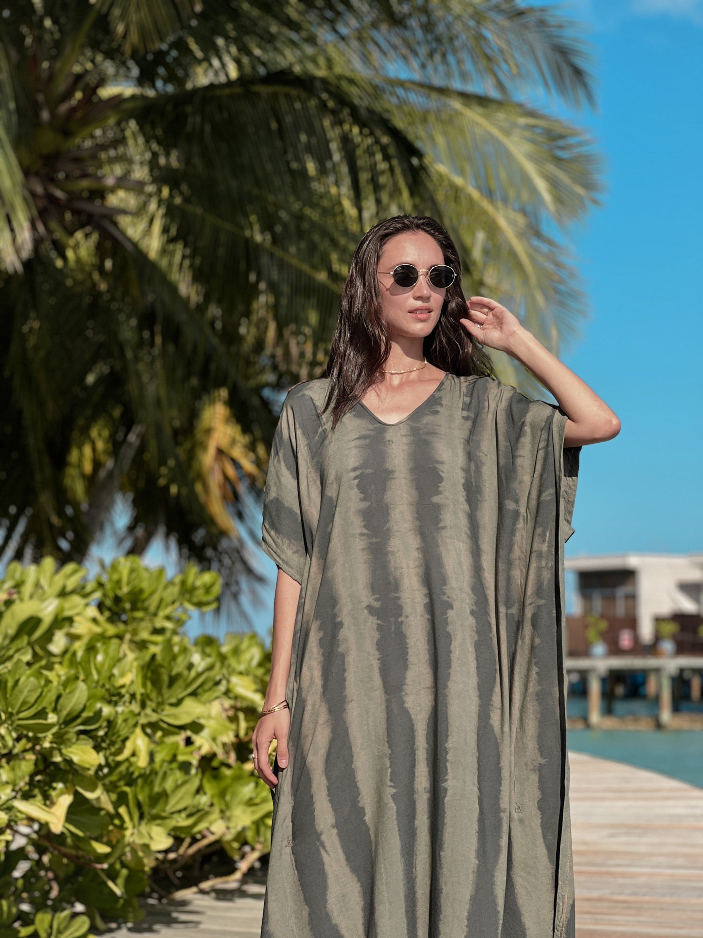 Thai Line — Wholesale Distributor of Exclusive Artisan Fashion. Kaftan Stone — Petite Kaftan