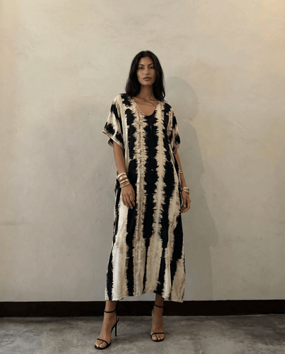 Thai Line — Wholesale Distributor of Exclusive Artisan Fashion. Kaftan Zebra — Petite Kaftan