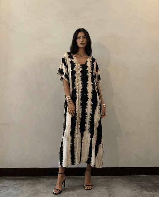 Thai Line — Wholesale Distributor of Exclusive Artisan Fashion. Kaftan Zebra — Petite Kaftan